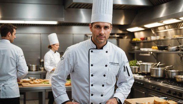 Veste de cuisine professionnelle : style et sécurité au travail